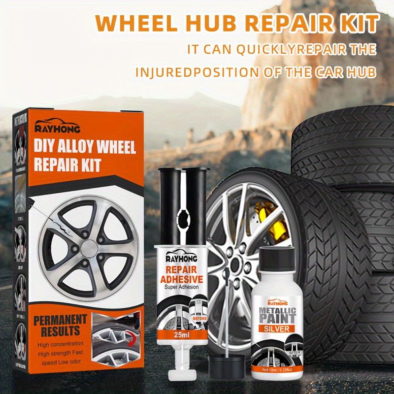 Wheel Scratch Repair Kit Car Kit Waterproof Long Lasting Quick Repairing  For Vehicles Alloy Rim Scratch Remover Auto Accessories