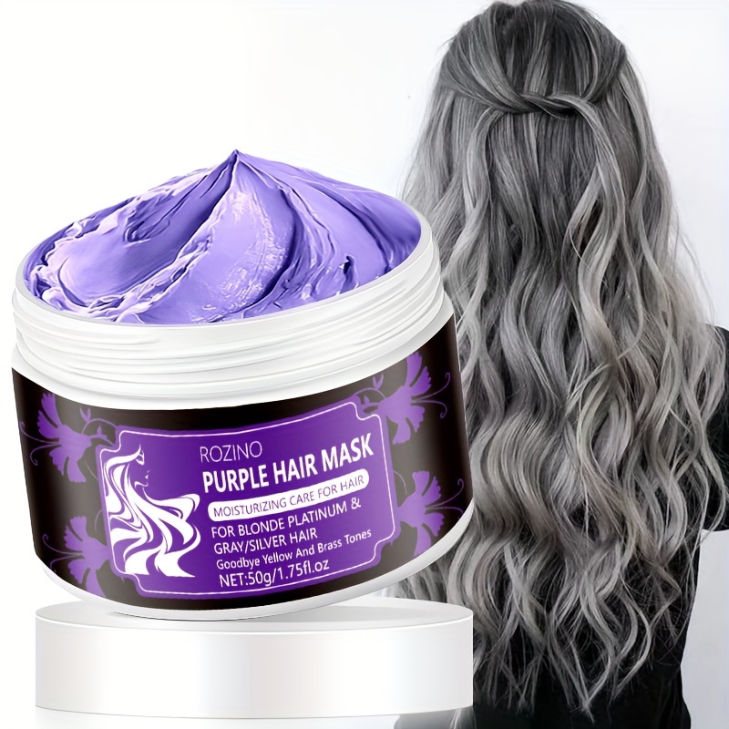 Keratin Hair Mask Purple Hair Mask Removes Yellow Tones Reduces Brassiness  And Conditioning Dry Damaged Hair Suitable For Blonde Platinum Bleached  Silver Gray Gray And Brass Hair - Beauty & Health - Temu