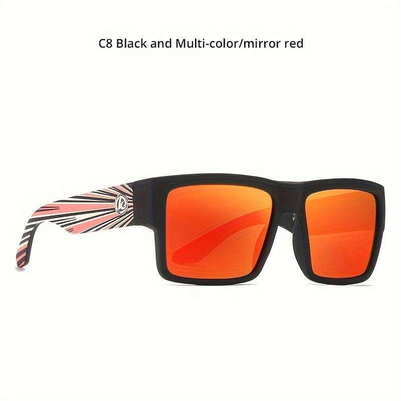 Gafas de sol polarizadas Hombres Diseñador HD Gafas de sol de conducción  Moda Hombre Gafas de pesca Uv400 Para Gafas Dirt Bike Moto Car Driver -  Arena marco negro / película roja