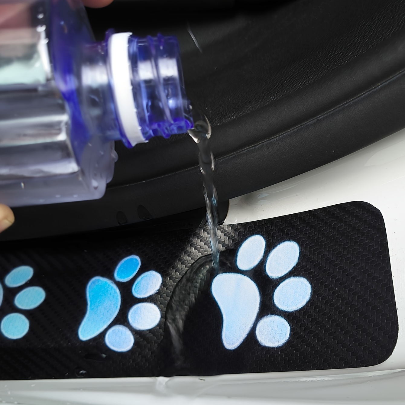 Cute Dog Paws Pattern Universal Car Door Sill Scuff Anti - Temu