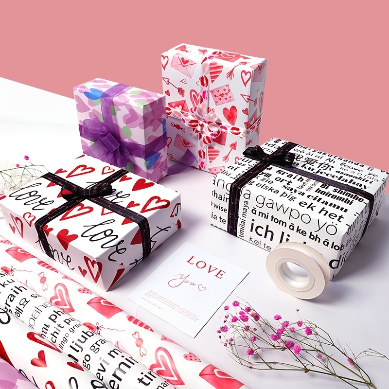 White Gift Wrap Birthday Wrapping Paper - Temu