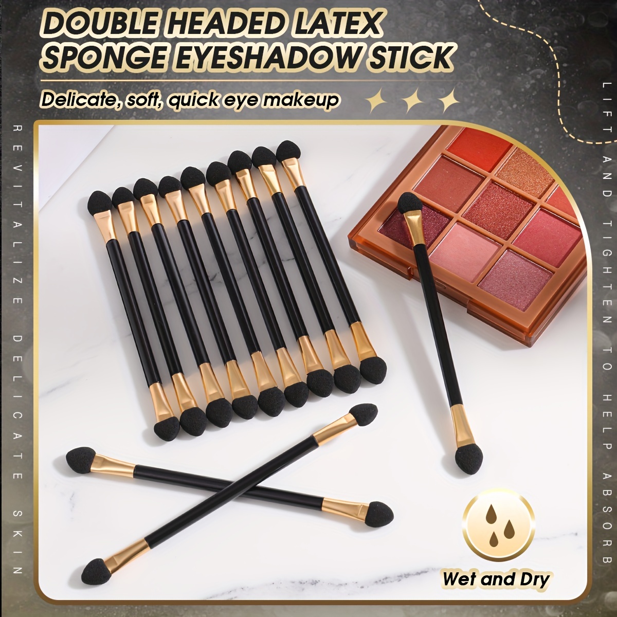 12pcs Dual Head Eyeshadow Brushes Makeup Applicator