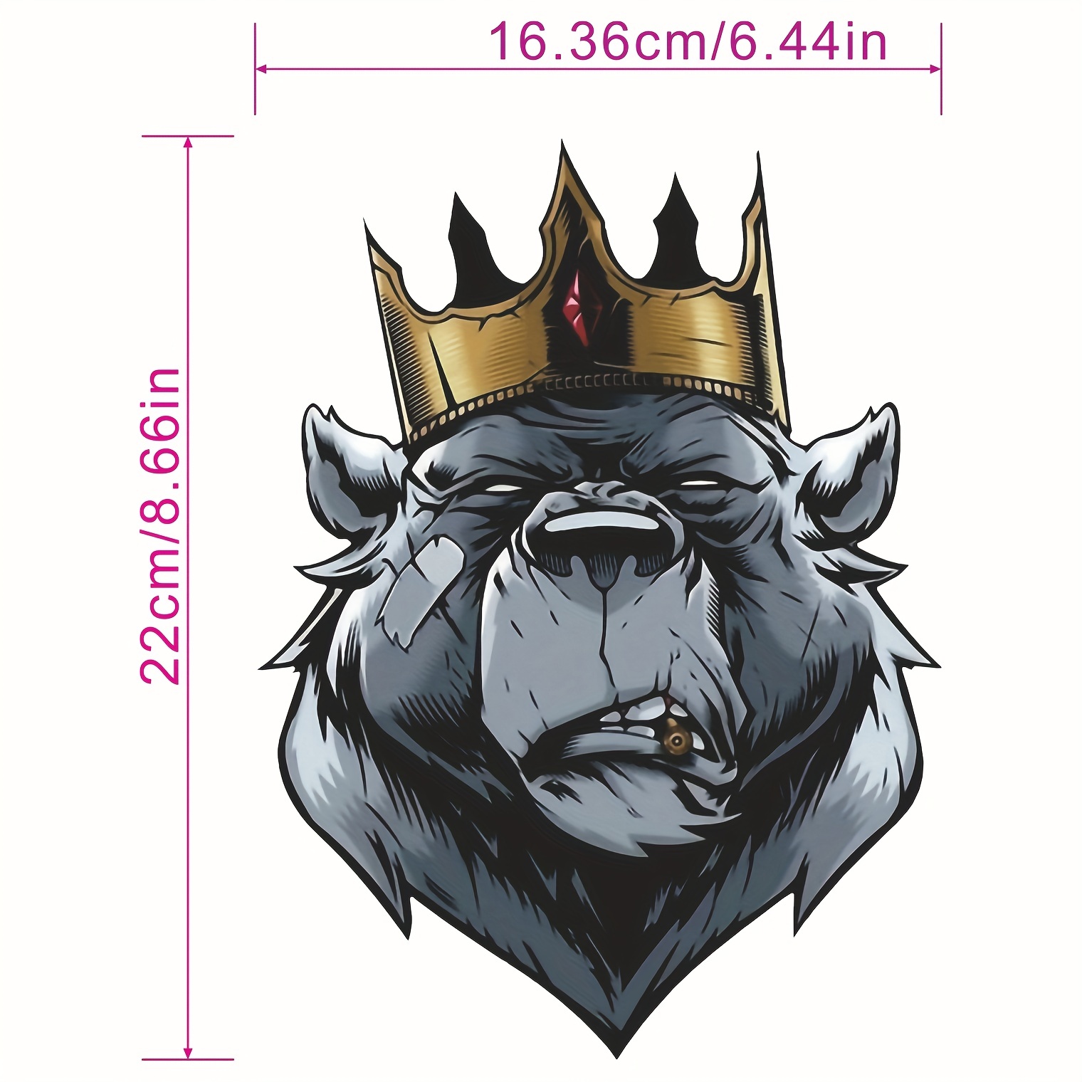 3PCS Dog And Gorilla Heat Transfer Stickers, Iron On Patches For DIY  Clothes, T-shirts Decoration