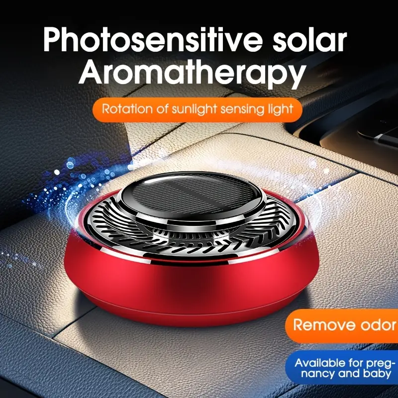 Aromathérapie de voiture solaire Rotation automatique - Temu Canada