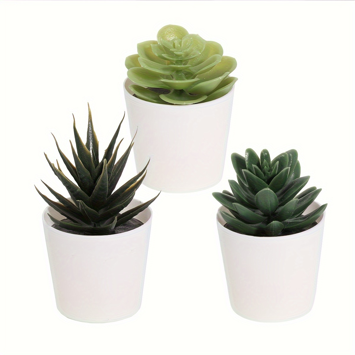  Un paquete de 2 plantas falsas pequeñas y 4 paquetes de plantas  falsas, mini plantas artificiales en maceta para decoración del hogar,  interiores, oficina, mesa, habitación, casa de campo : Hogar