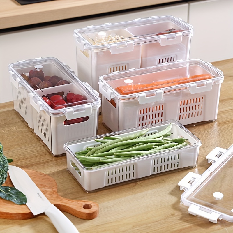 Timing Refrigerator Fresh keeping Box With Handle Organizer - Temu