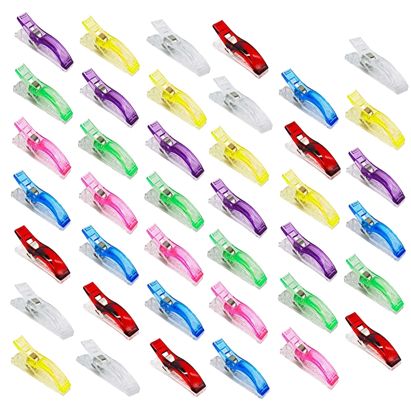 Pack of 20 Multipurpose Sewing Clips Assorted Colors for Sewing Craft  Clamps Crafting Crochet Knitting Quilting Crafting Blinder Clips
