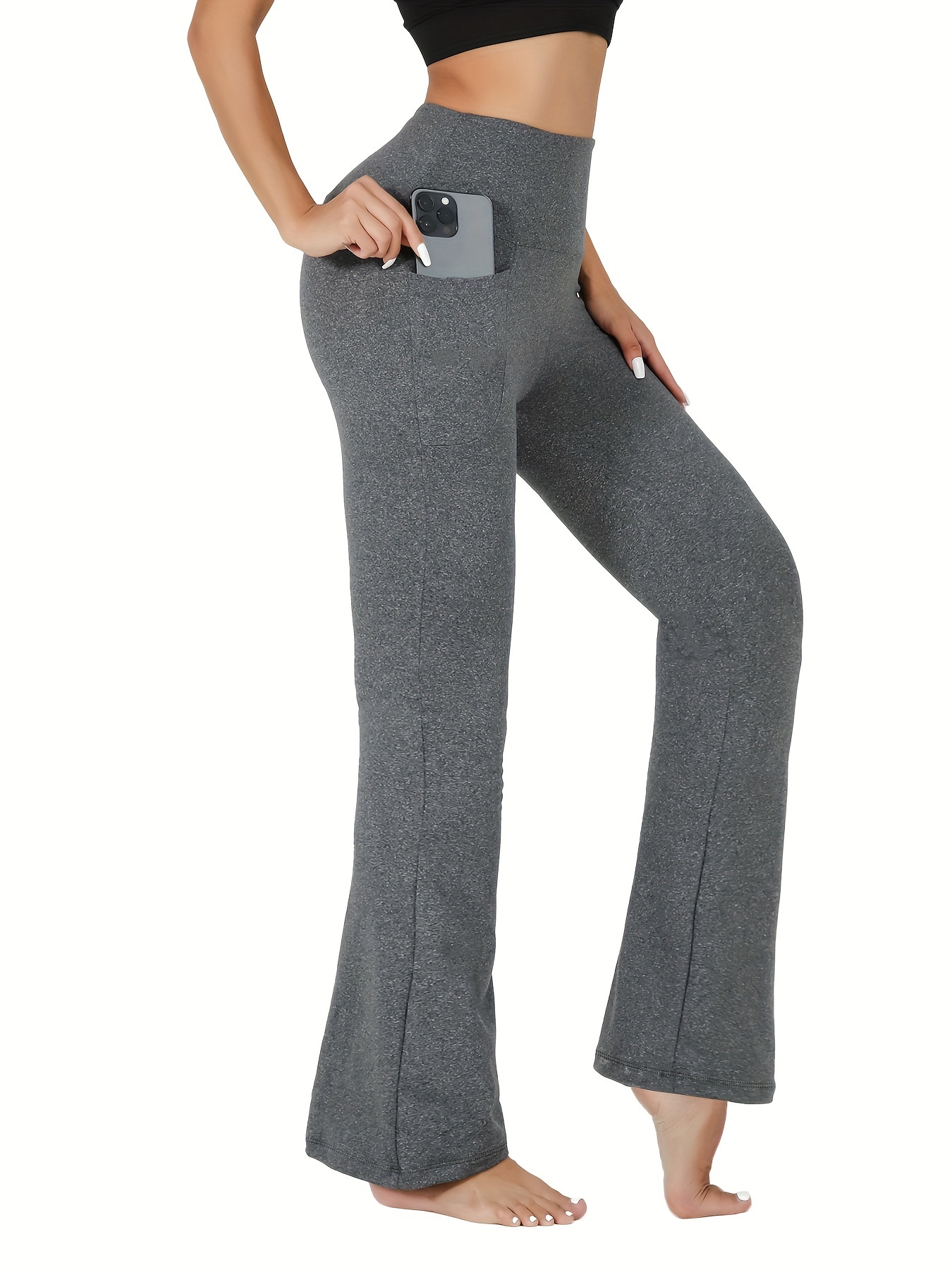 Bootcut Yoga Pants With Back Pockets