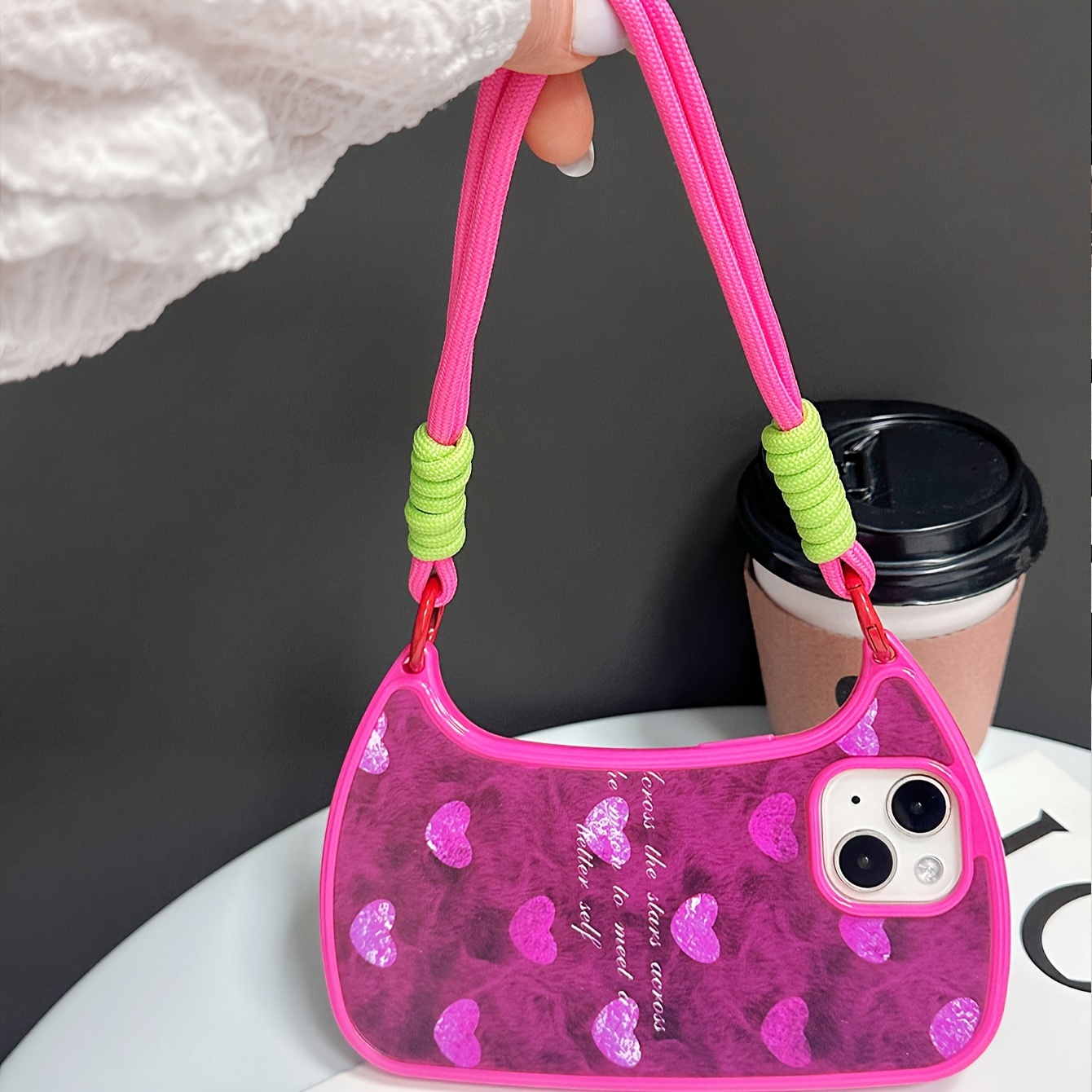 

Cute And Cool Minimalist Small Curved Bag Suitable For 14/13 Anti Drop 7g Anti Drop Painted Phone Case