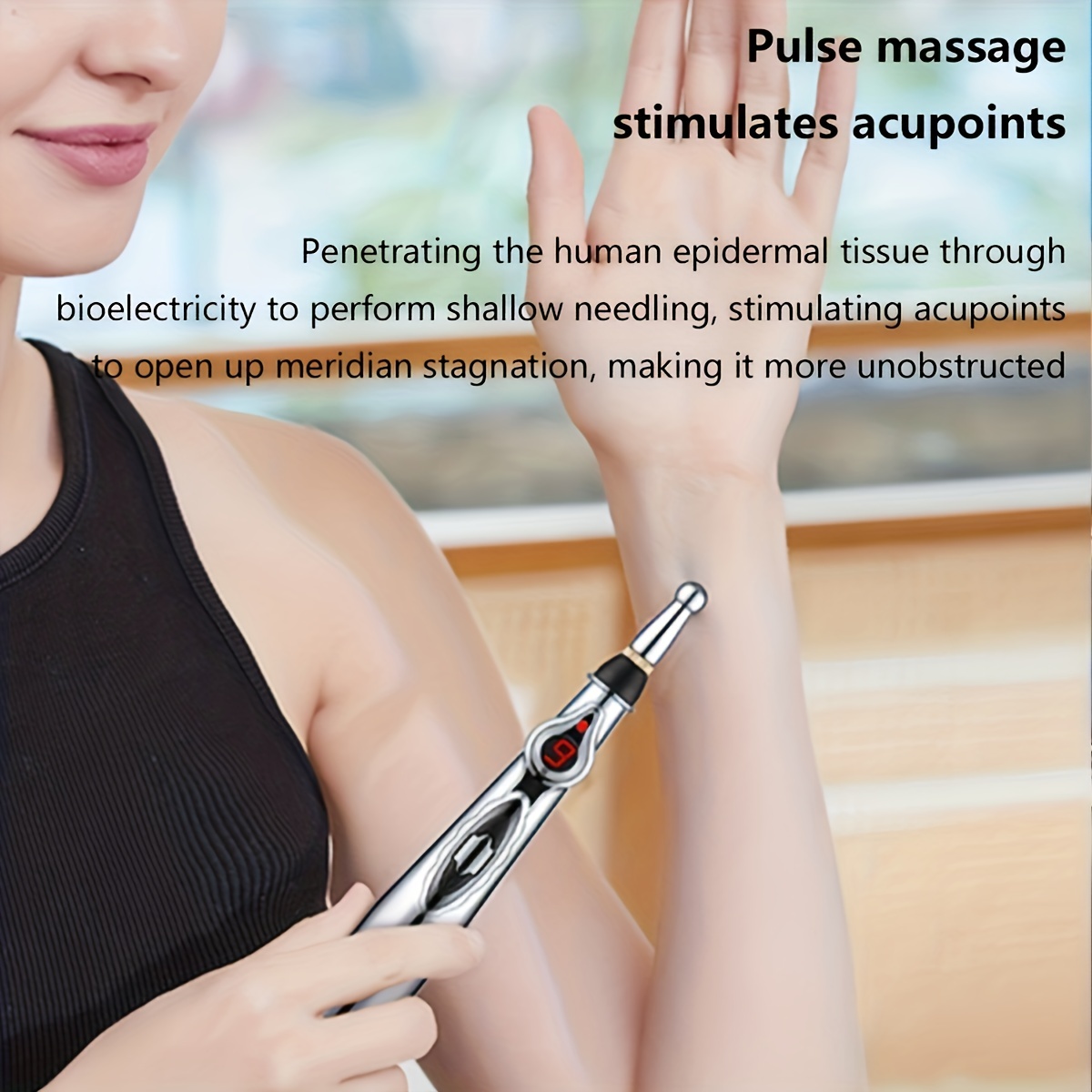 Stylo d'acupuncture rétractable Outil de Massage de réflexologie