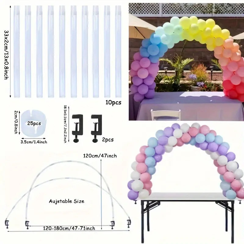 1pc, Adjustable Table Balloon Arch Stand Holder, Balloon Accessories,  Prefect For Wedding, Christmas, Thanksgiving, Spring Festival, Birthday  Party De