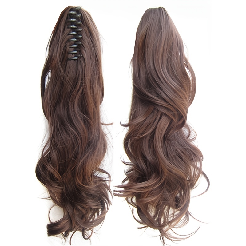 21in Plus Length Wavy Ponytail Clip In Claw Extension