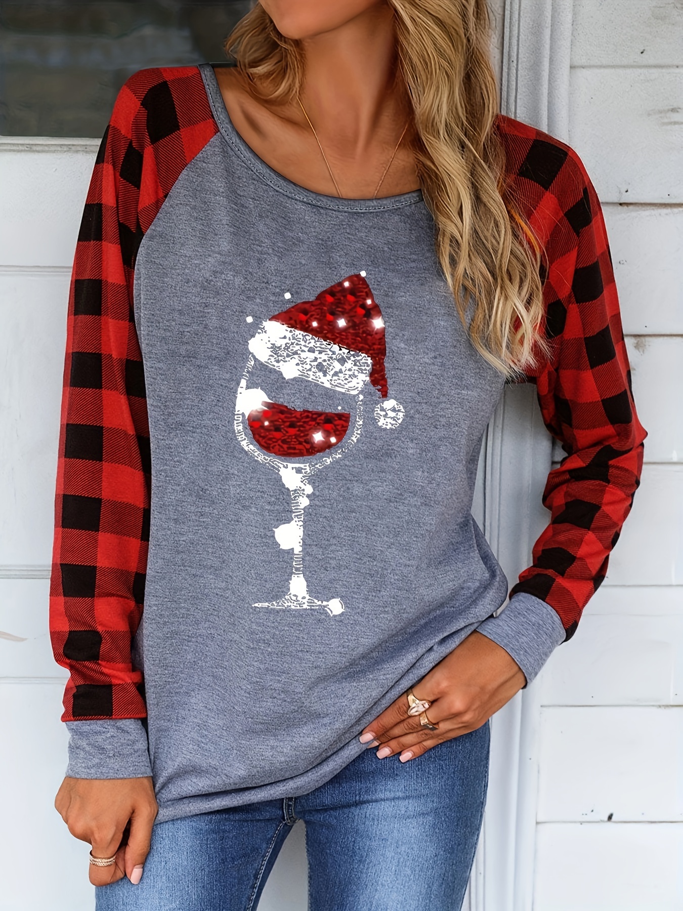 plaid christmas shirt womens