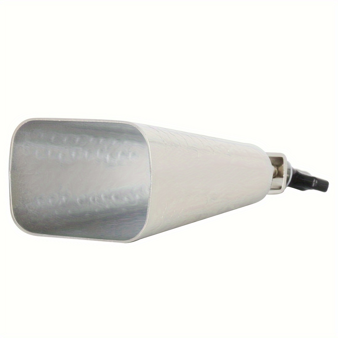 professional 6 inch silvery cowbell   electroplating   with clear and penetrating sound essential for latin rhythm performance
