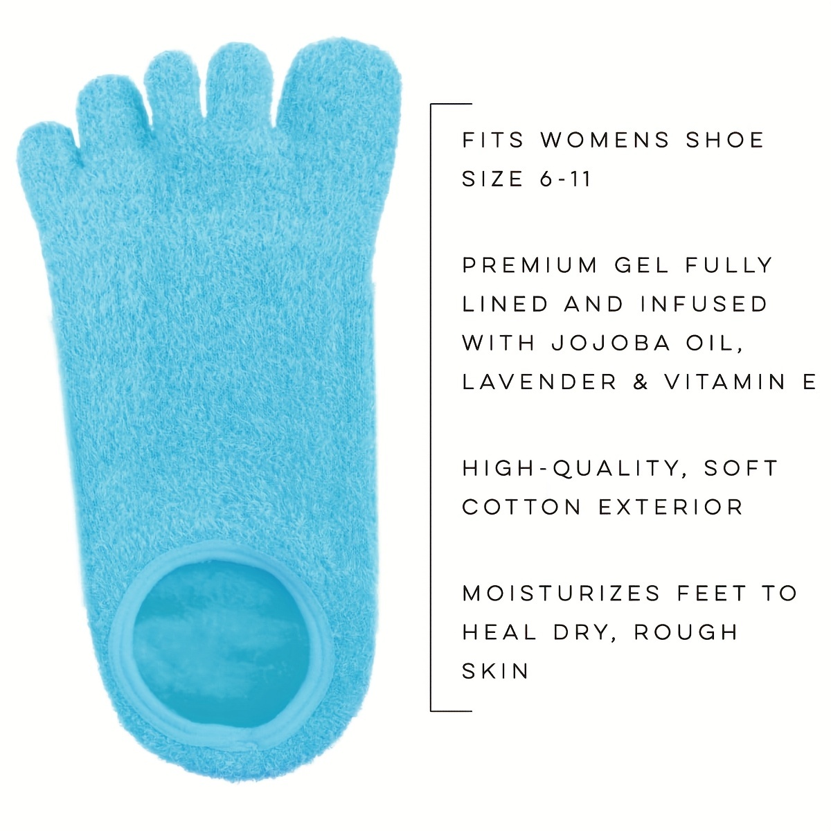 Buy Moisturizing Socks - Visco Gel Compression Footies - Moisturize &  Comfort Dry Cracked Skin - Help Foot Pain Online at desertcartSeychelles