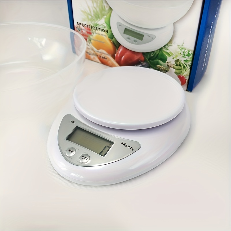 1pc 2*AAA Batteries B05 Kitchen Scale 5kg Scale Baked Food Scale Household Kitchen  Scale Cross Border Scale Portable Pocket Scale