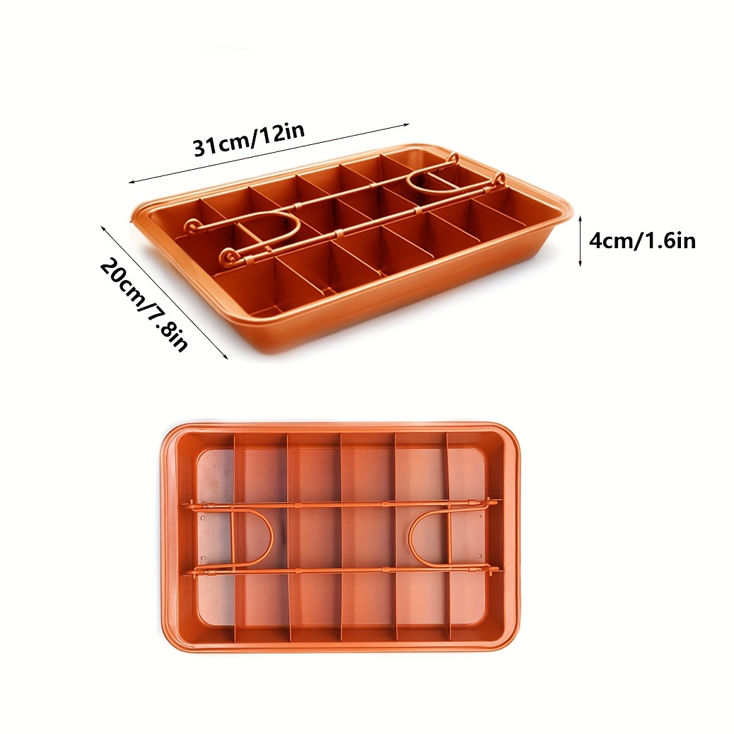 Brownie Cake Pan With Dividers 18 Cavity Loaf Pan Non stick - Temu