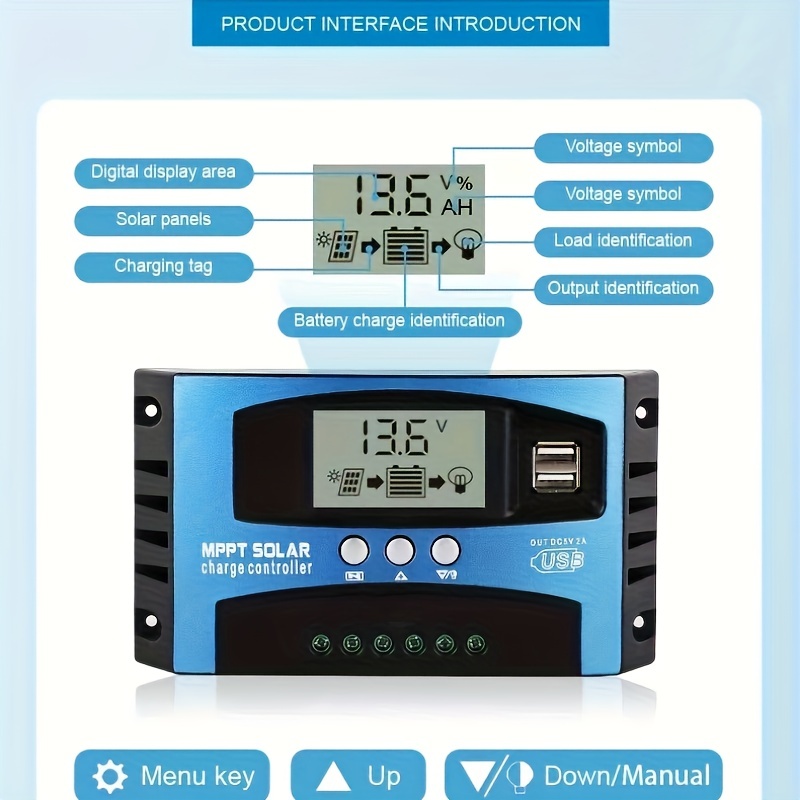 Contrôleur de charge solaire Hot Sale Régulateur solaire MPPT 60d'un  chargeur solaire MPPT Controller - Chine 80A Contrôleur de charge solaire  MPPT, contrôleur de charge solaire PWM