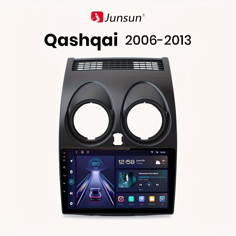 2din Android 11 Autoradio pour Nissan Qashqai 1 J10 2006-2013 Multimédia  Lecteur Vidéo Navigation GPS Audio Carplay Qled Screen Fm