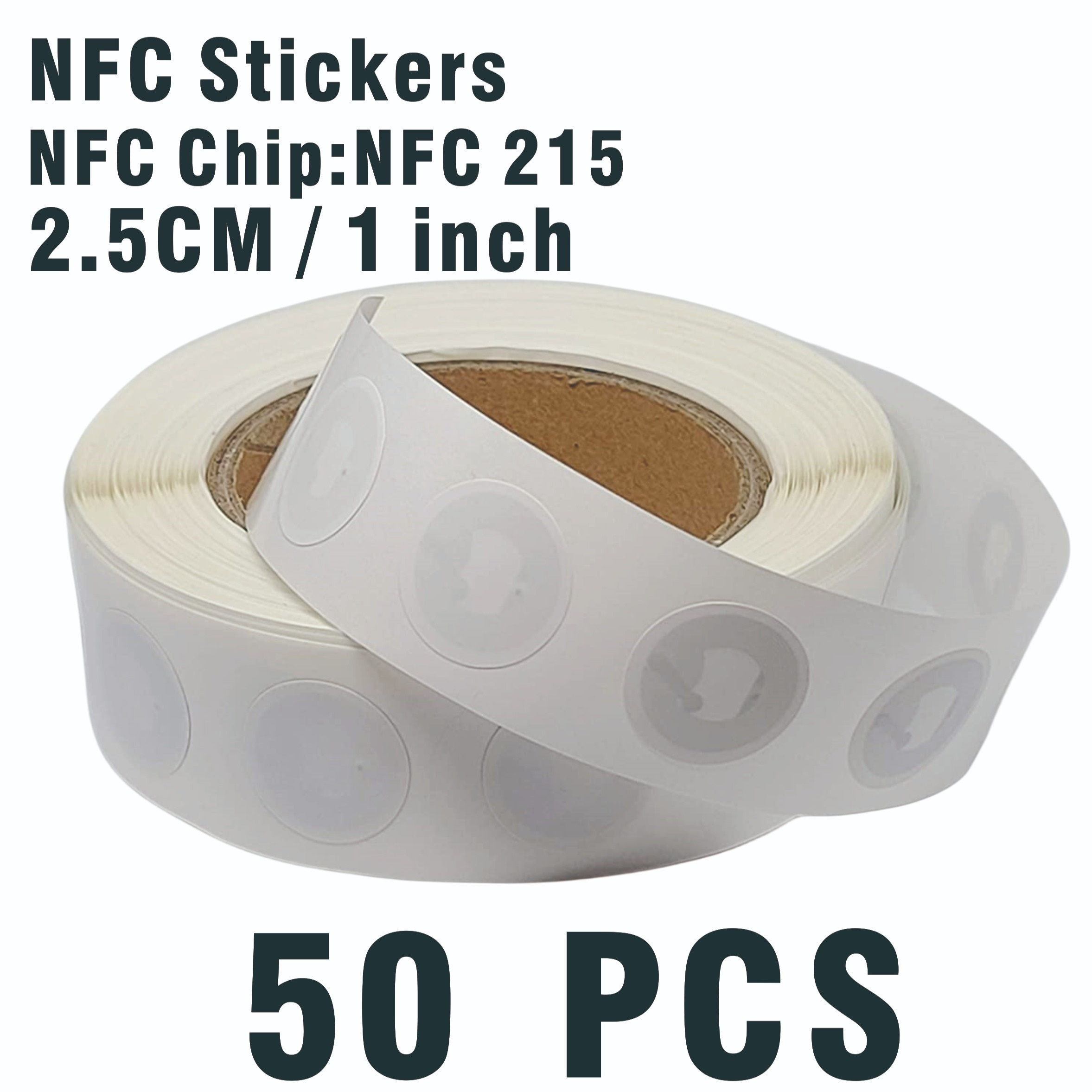 Nfc Stickers Ntag215 Nfc Tags Sticker Ntag 215 Rewritable - Temu