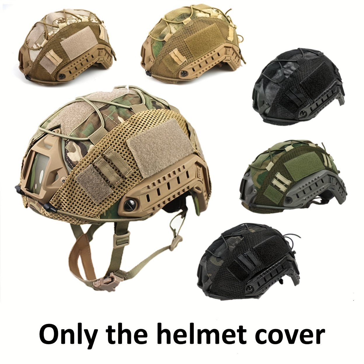 Cubierta de casco táctico para rápido mh pj bj casco airsoft paintball  cubierta de casco militar accesorios militares