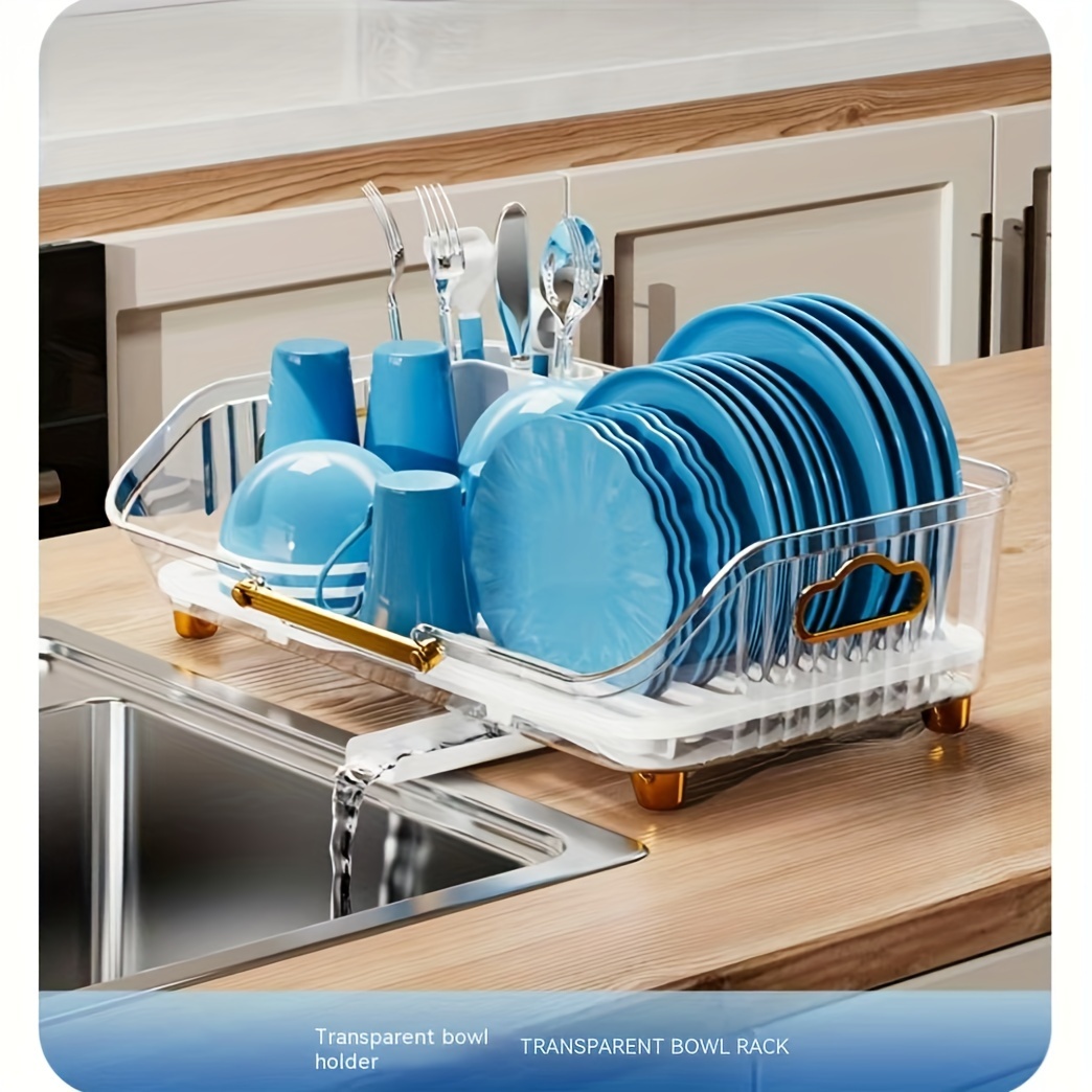 Dish Racks, Kitchen Dishes Storage Rack With Utensil Holders, Small Size  Pool Narrow Bowl Chopsticks Drain Holder, Small Table Rack,, Kitchen  Supplies - Temu