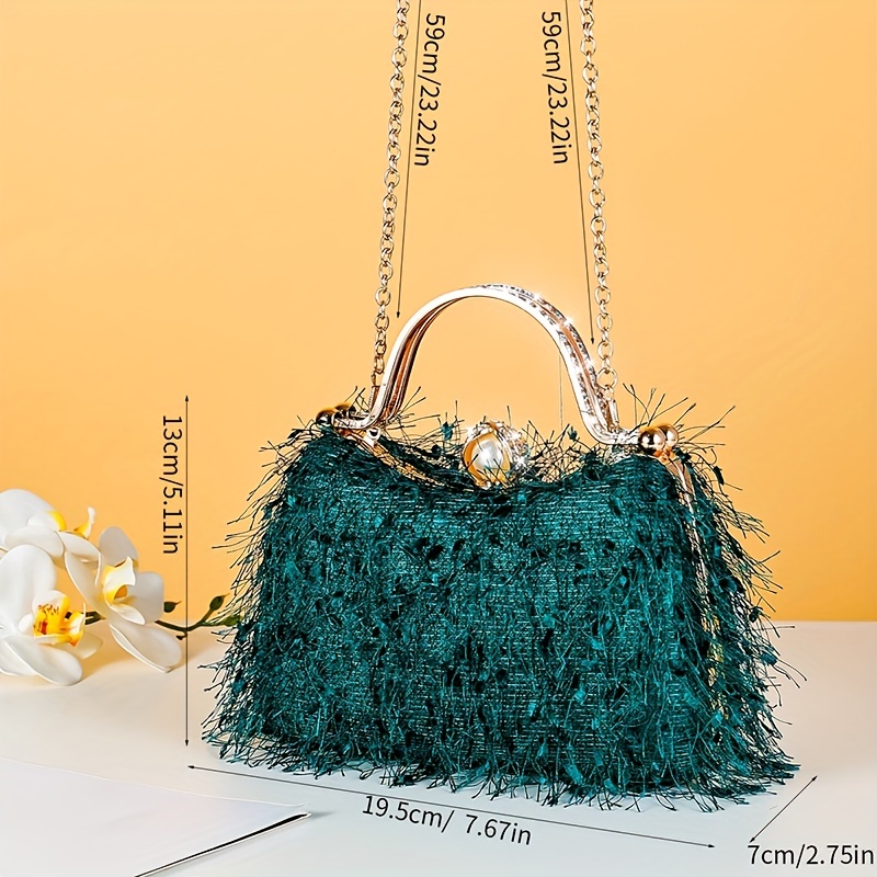 Borsa da cena di lusso con strass elegante pochette da - Temu Italy