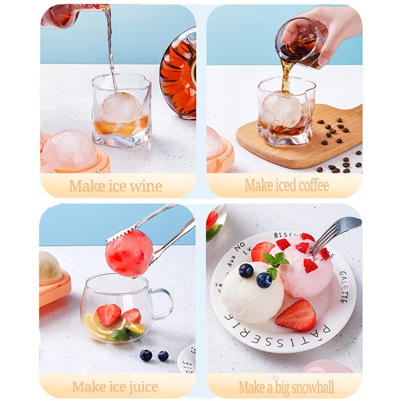 8-Grids Silicone Ice Tray Ice Cube Molds with Lids for Whiskey, Fruit,  Juice, Cocktails, Wine