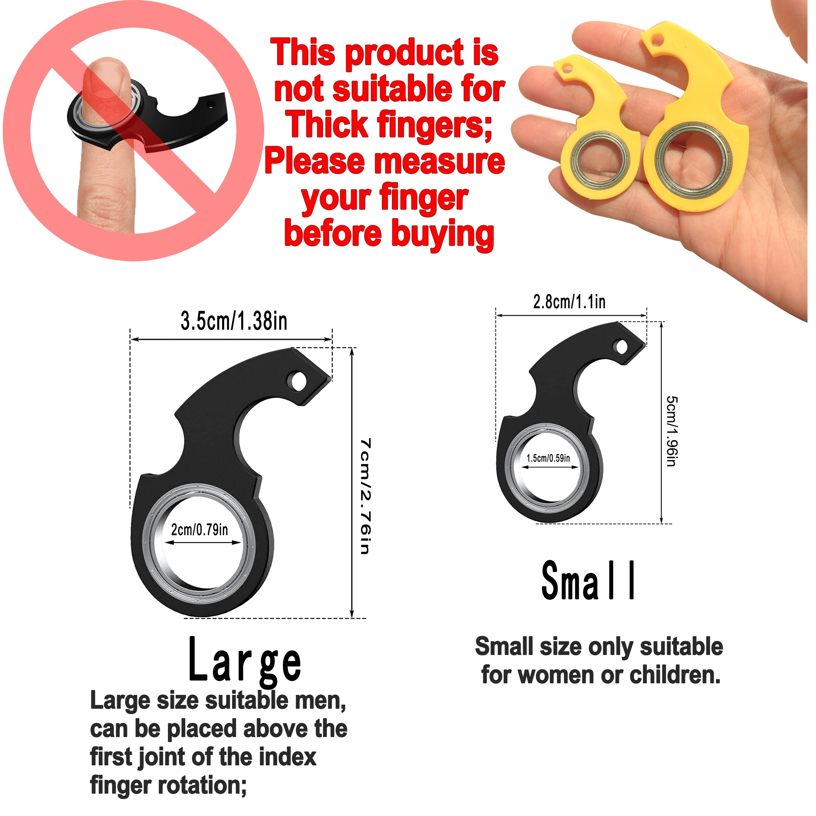 Haichrin Keychain Spinner, Fidget Spinner Keychain Fidget Spinning Keyring,  Novelty Keychain Portable Key Ring Gifts for Father's Day : :  Toys & Games