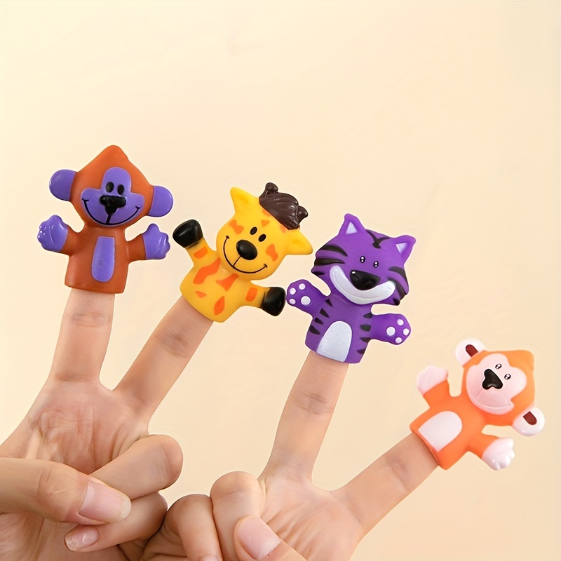 ShenMo 12pcs petites mains marionnettes à doigt mini mains doigt style main  plate mini réaliste main en caoutchouc petites figurines jouets doigts  drôles pour spectacle de marionnettes gag performanc 