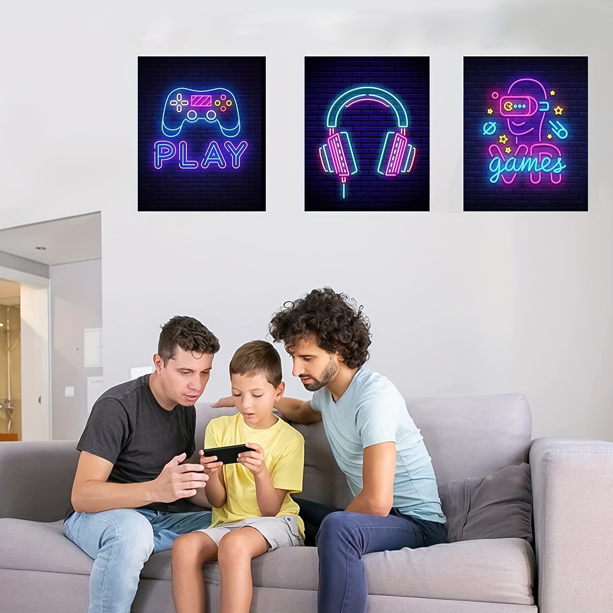 6pcs Videospiel Decor Poster Neon Wandkunst Temu Room Germany Gaming 
