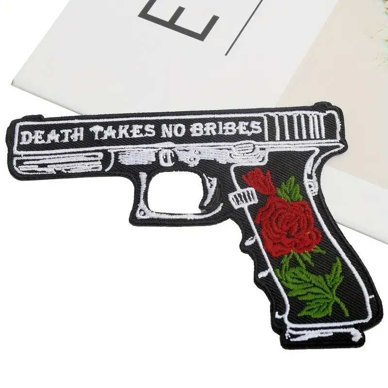 Death Punk Sew Iron Jacket Vest Embroidered Patch Clothing Accessory Applique Death Punk Sew Iron Jacket Vest Embroidered Patch Clothing Accessory Applique