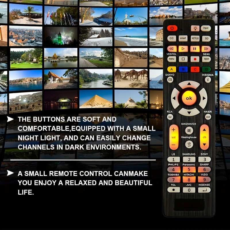 Télécommande universelle pour TV compatible toute marque NR9100