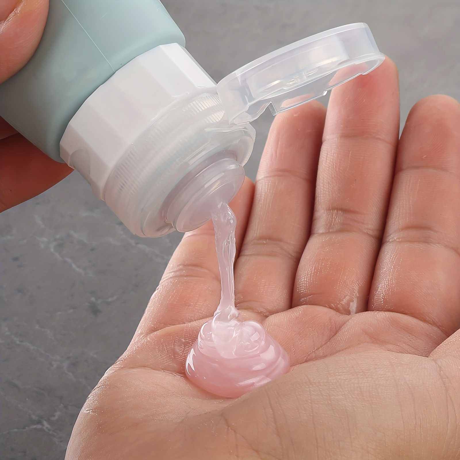 Silicone Travel Bottle Set 90ml Squeezable for Lotion Shampoo Soap