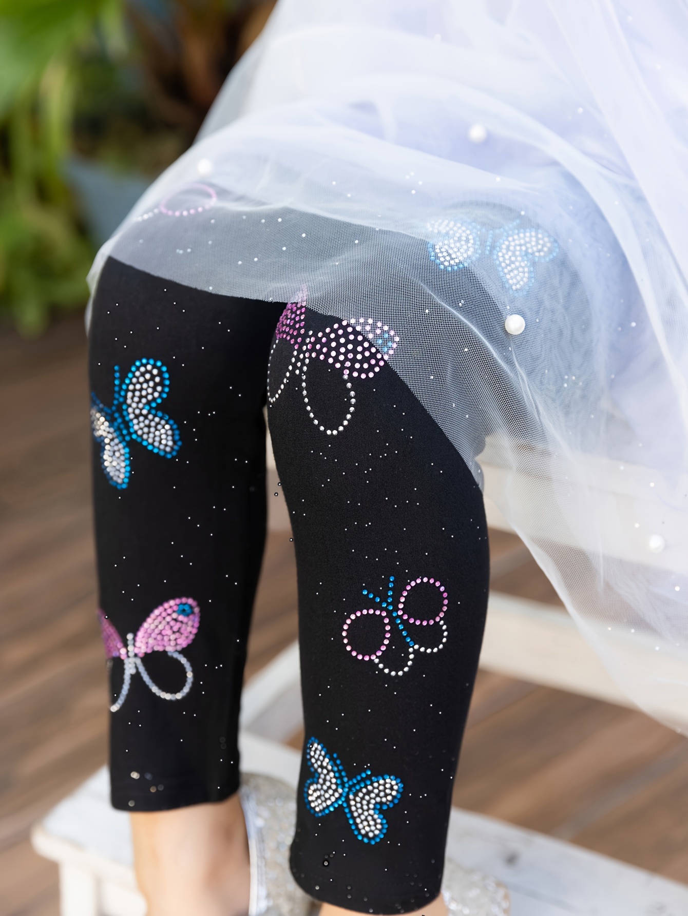 Girls on sale butterfly leggings