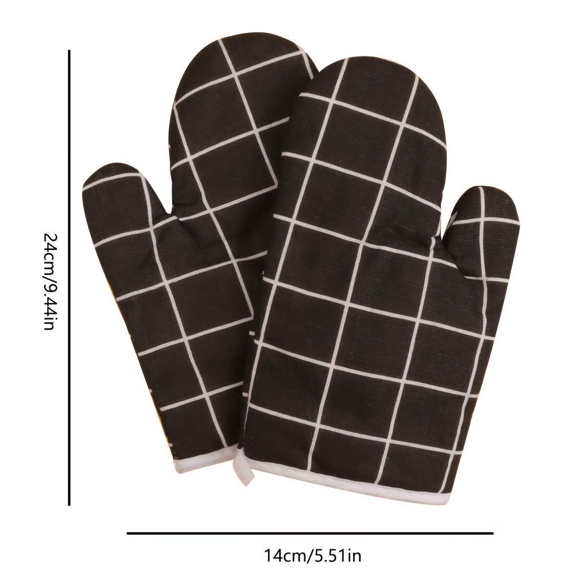 Baking gloves cotton, Black