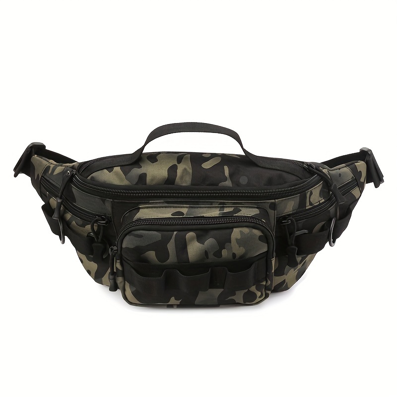 Fanny Pack Men Tactitcal Bag Camping Waist Chest Molle Military Bags Belt Camping Outdoor Hunting Assualt Hiking Backpack Travel Black CP