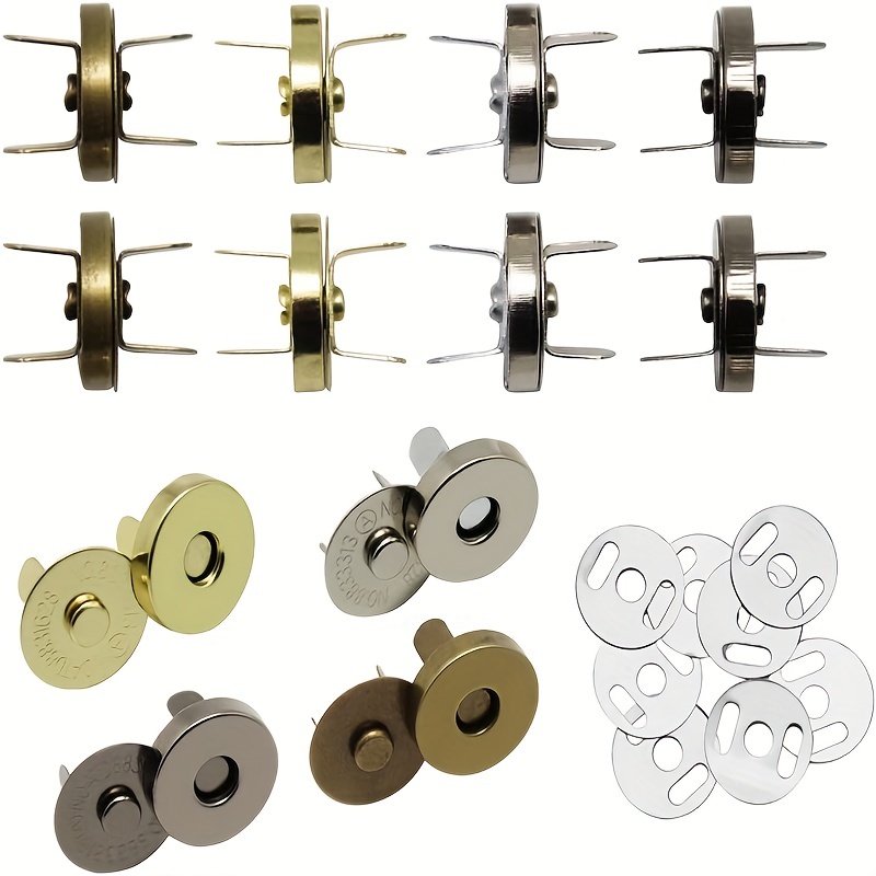 10 sets Metal Magnetic Snaps 16mm/18mm Buckles Buttons Press