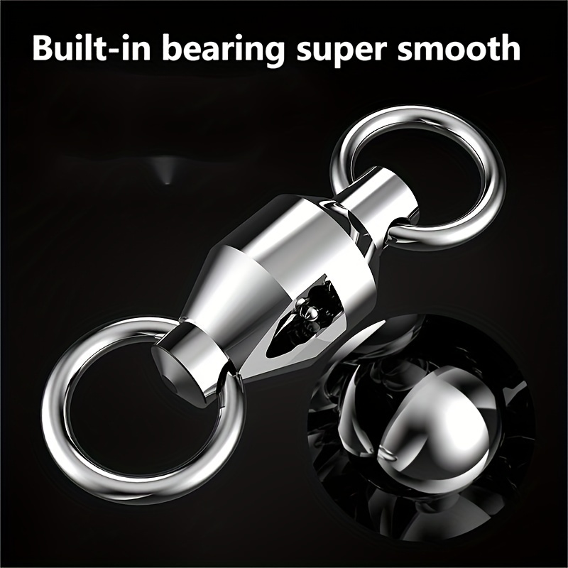 10pcs 8 Shaped Swivel Ring, Strong Force High-speed Rotary Connector,  Fishing Small Accessories