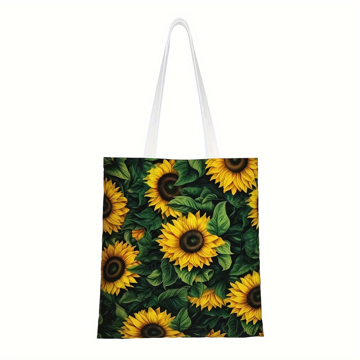 Bolso Tela Estampado Floral Bolso Arpillera Versátil Gran - Temu Chile