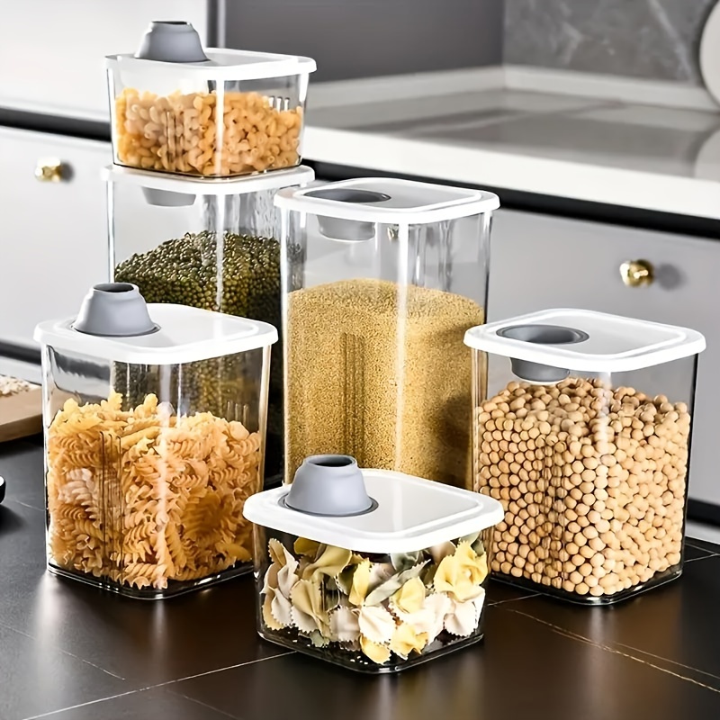 Airtight Food Storage Containers Cereal Dispenser Sealed Can Kitchen  Storage Box Cereal Containers Storage Jar Kitchen Organizer