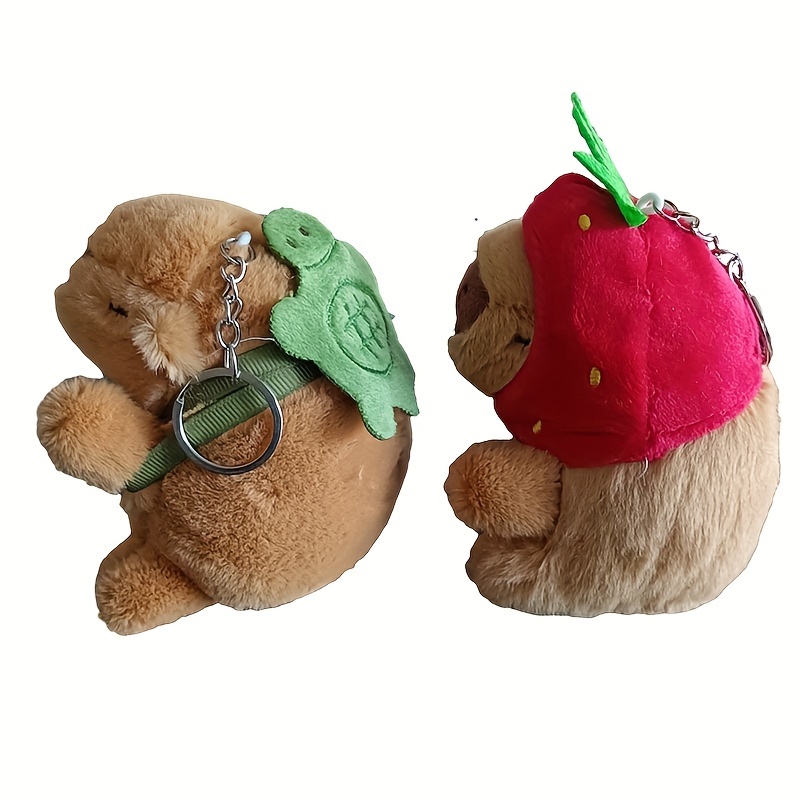 2 Pezzi Ciondoli Capibara, Creativi Portachiavi Peluche, Piccoli