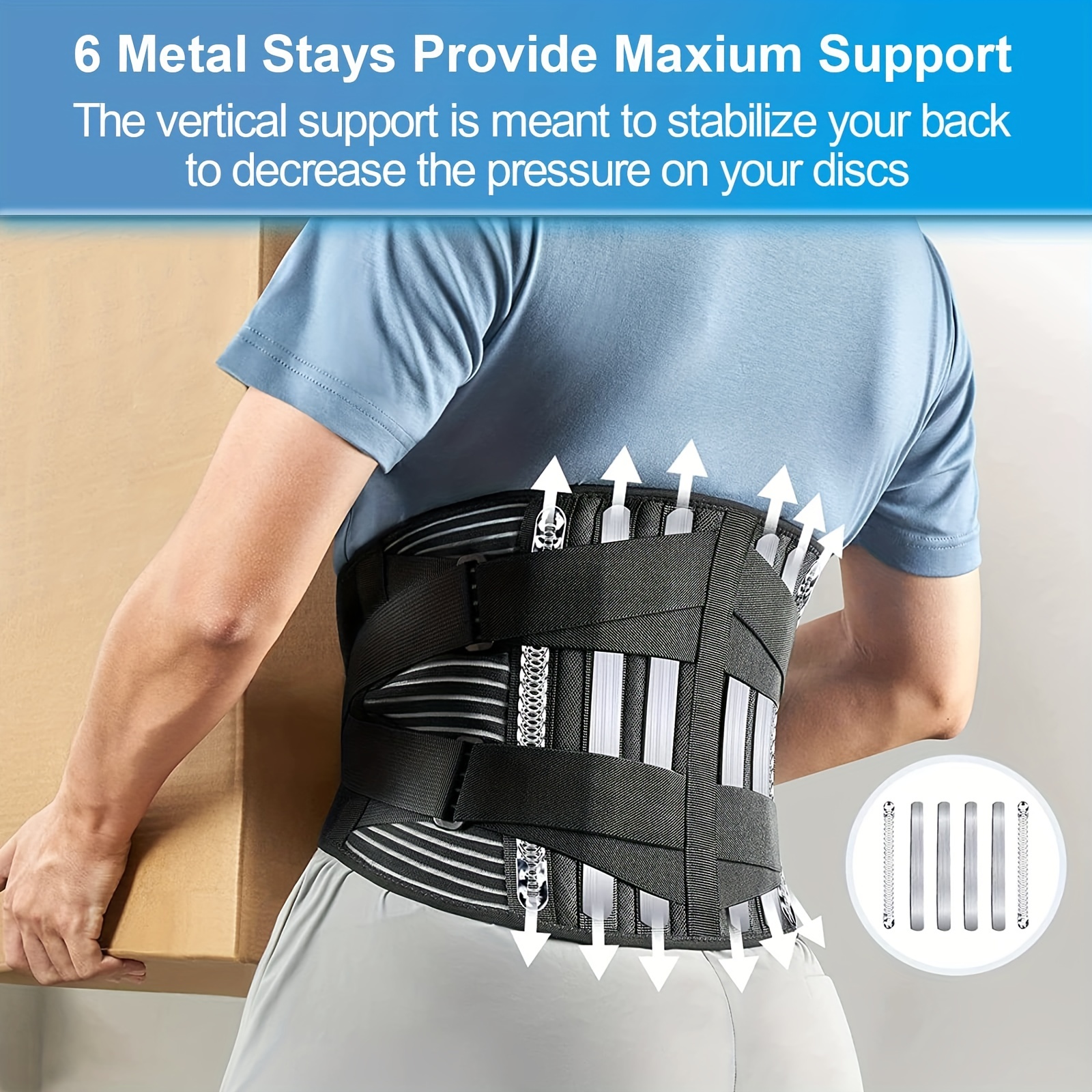 Lower Back Breathable Lumbar Support Belt! - Temu Canada