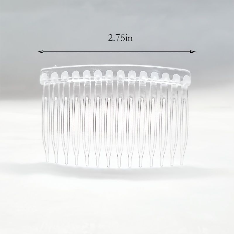 Clear Hair Combs Women Hair Comb Pin Plastic Bridal Wedding Veil Combs For  Girl Fine Hair Styling Accessories | Today's Best Daily Deals | Temu Canada