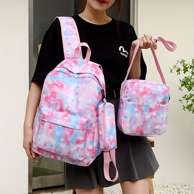 Fashion Solid Color Star Shape Ladies Backpack Sweet Planet