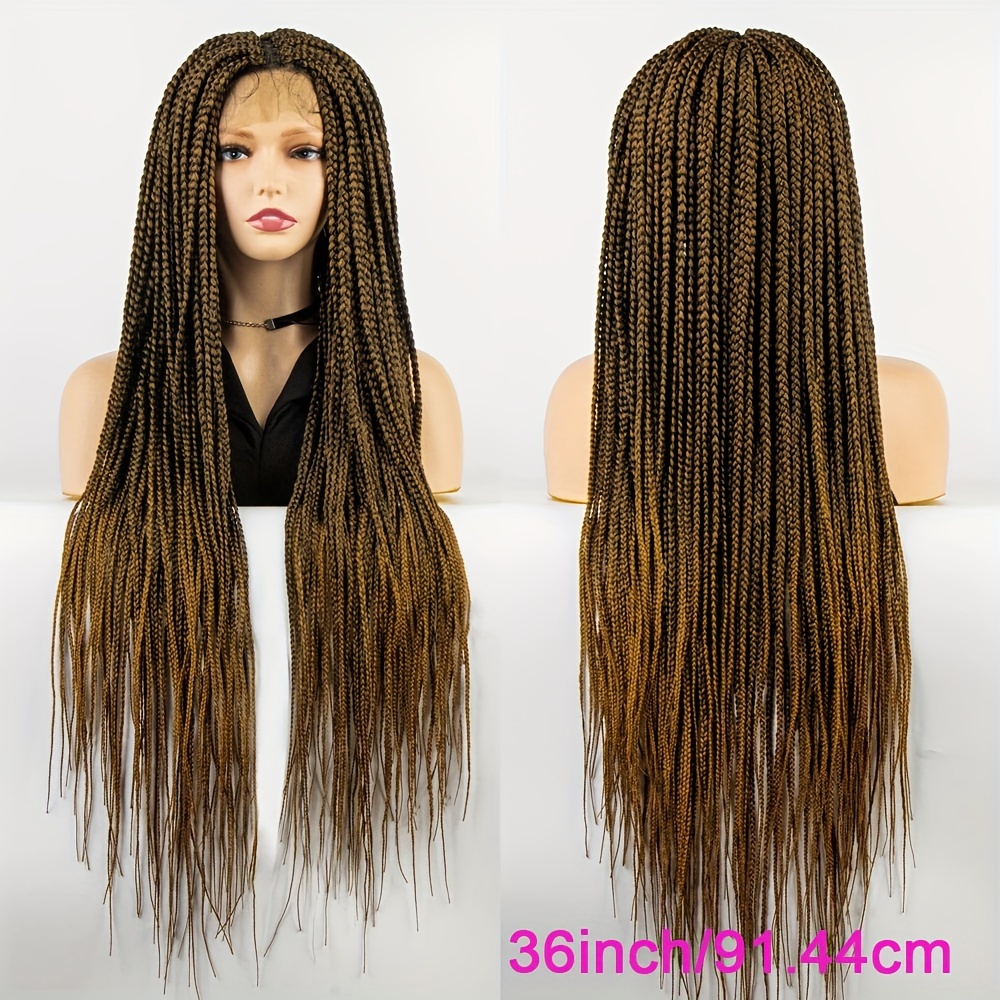 Braided Wigs for Black Women, Braided Wigs With Options of Closure or Full  Lace Wig, Knotless Braided Wig -  Canada