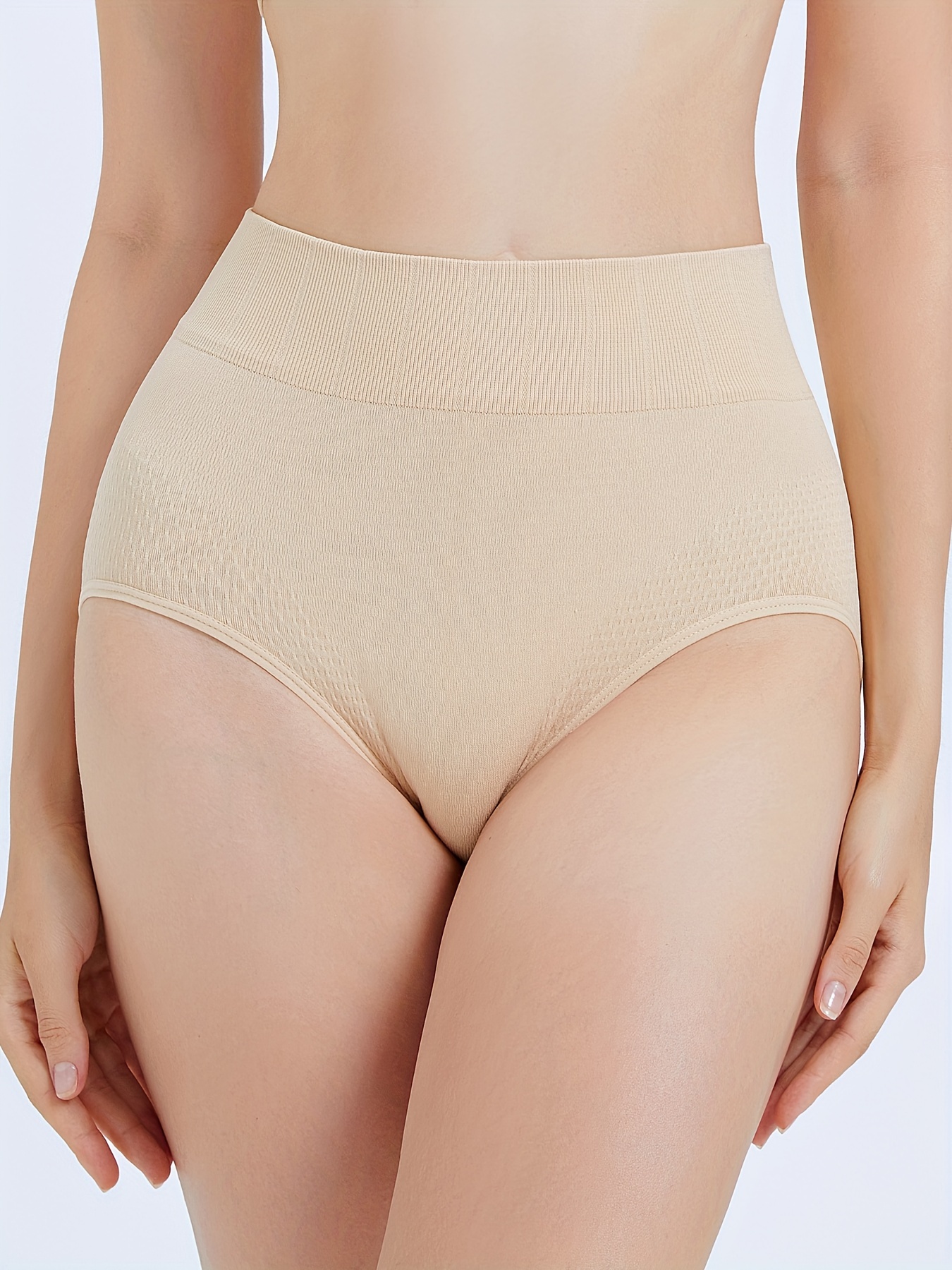 Simple Solid Panties Comfy Breathable Seamless Skin friendly - Temu Canada