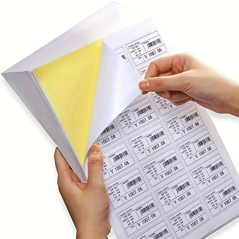 50sheetsa4 Glossy Sticker Self adhesive Label Paper Suitable - Temu