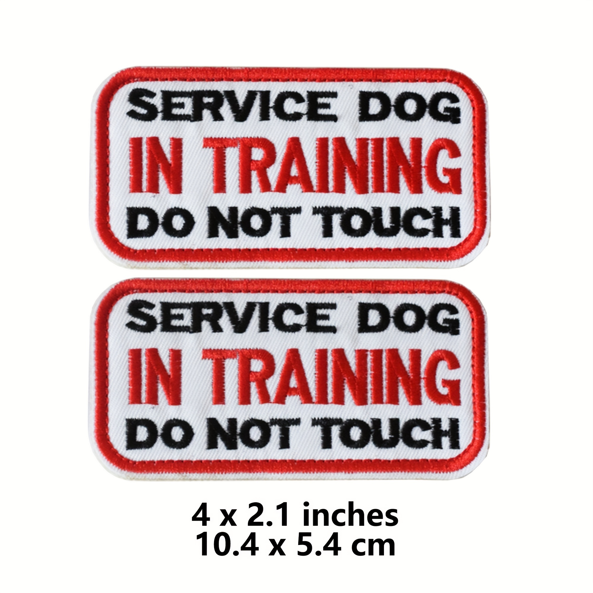 Jcarp 3d Embroidered Patches For Men Service Dog In Training - Temu