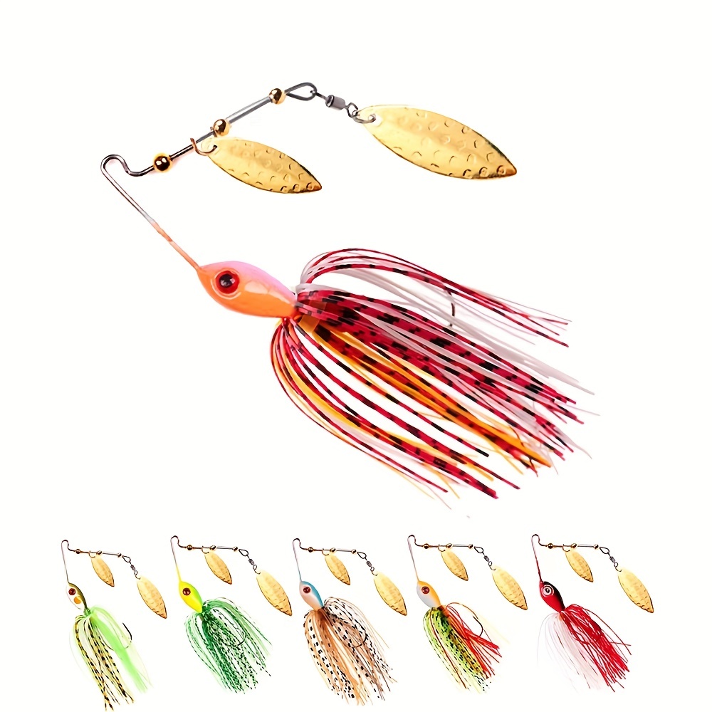 Cheap Spinnerbait Bass Fishing Lures Kit, Spinner Baits with